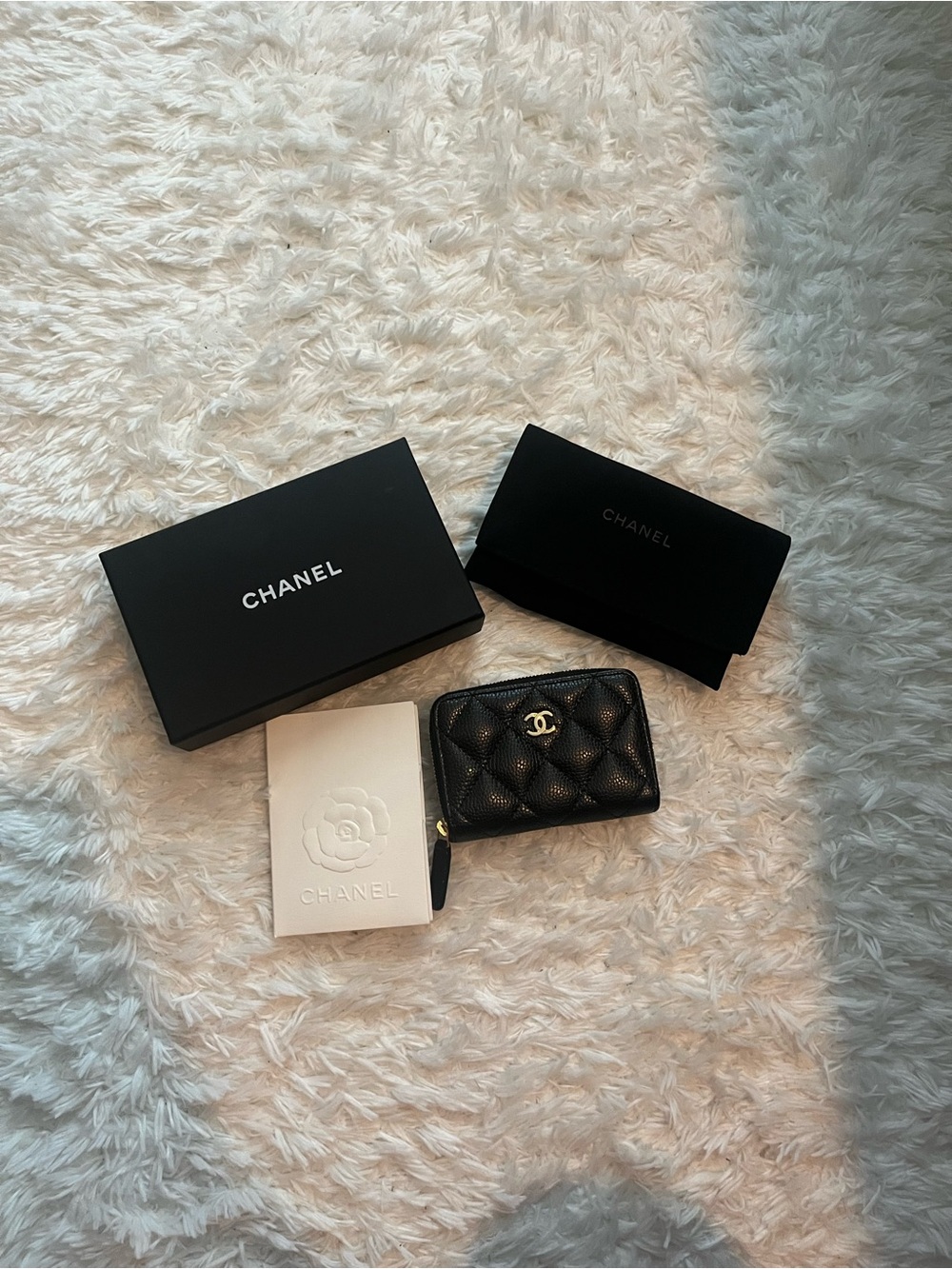 Chanel Caviar Quilted Zip Coin Purse